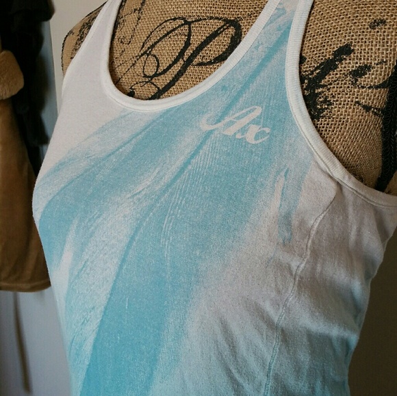 SOLD! Armani exchange feather racer back tank - Picture 3 of 7